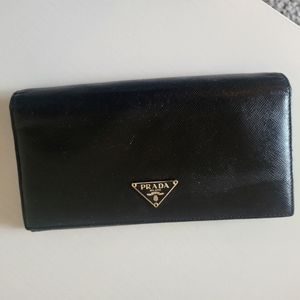 Prada Large Saffiano Leather Wallet